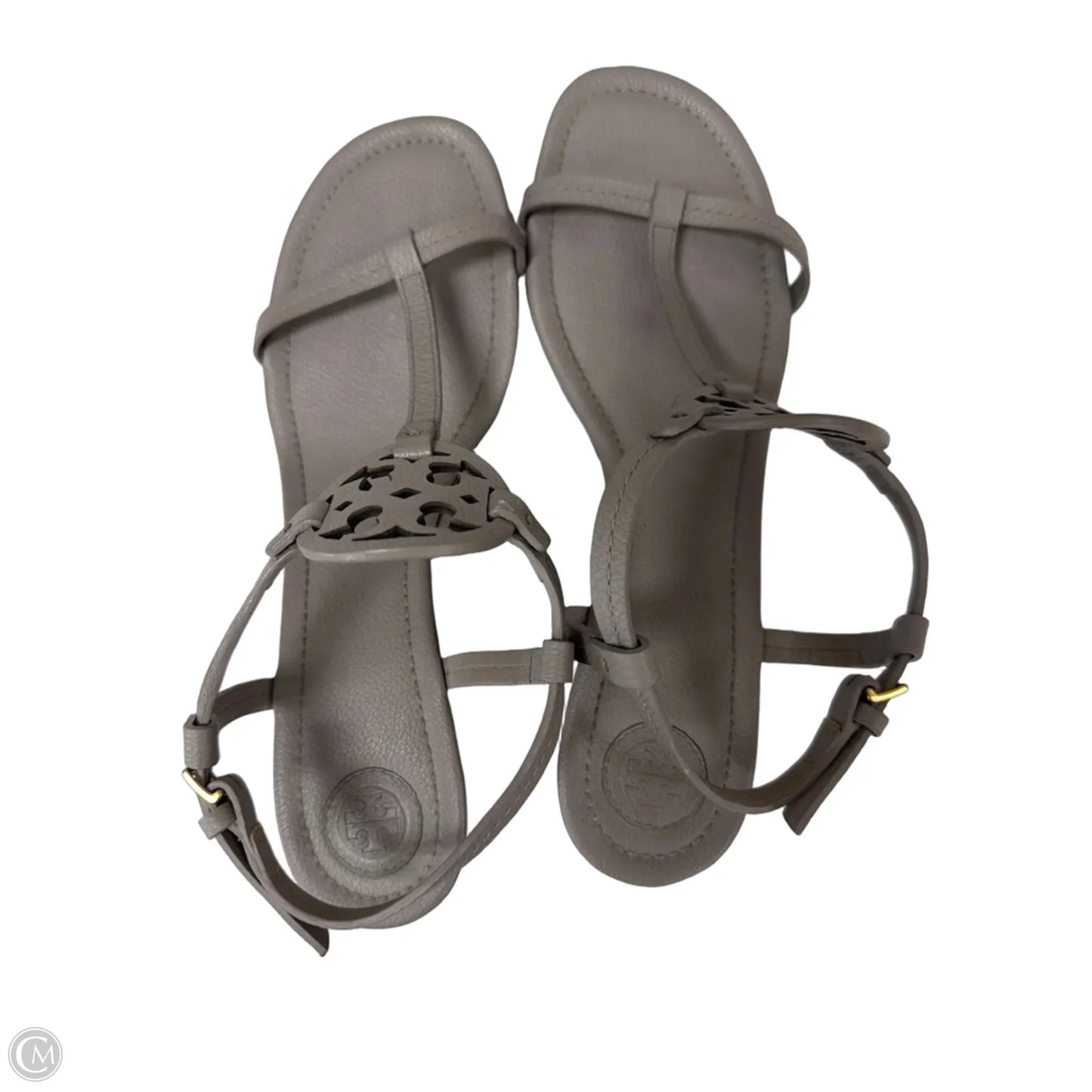 Sandals Designer By Tory Burch In Grey, Size: 9