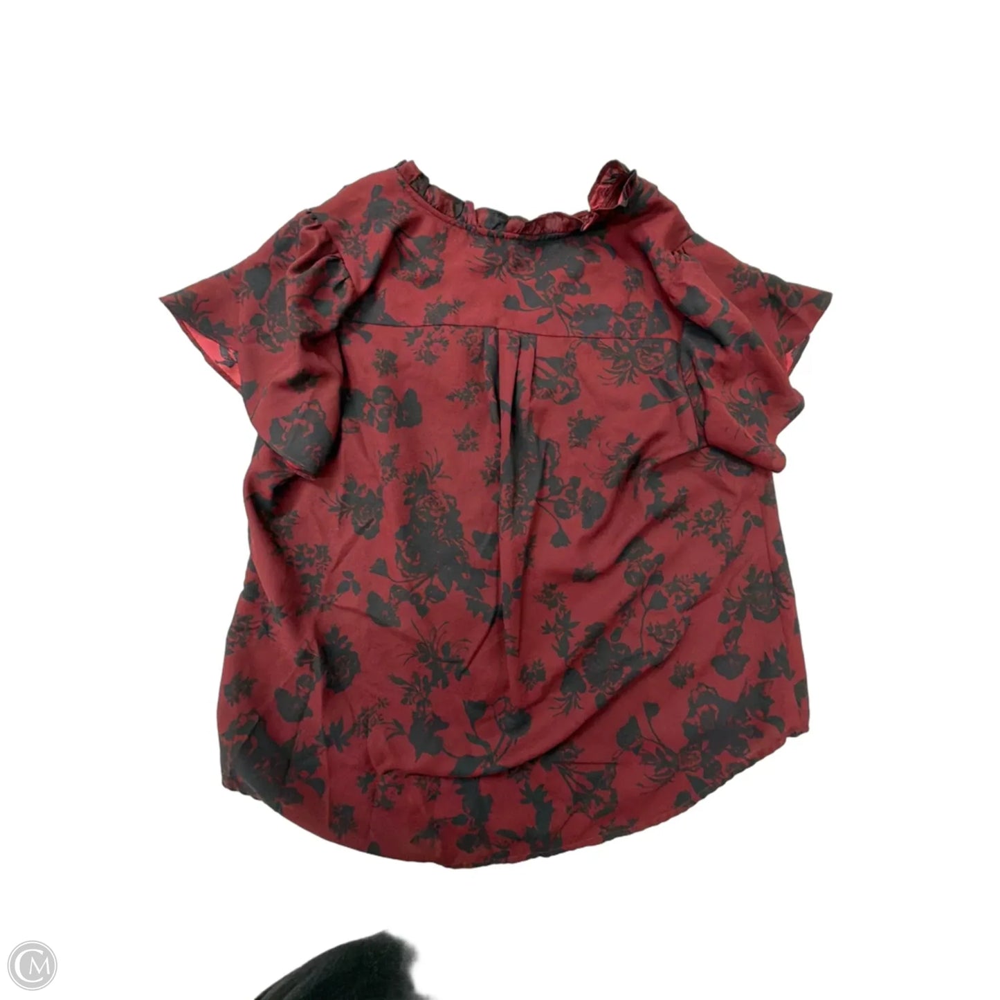 Top Short Sleeve By 41 Hawthorn In Maroon, Size: 1x