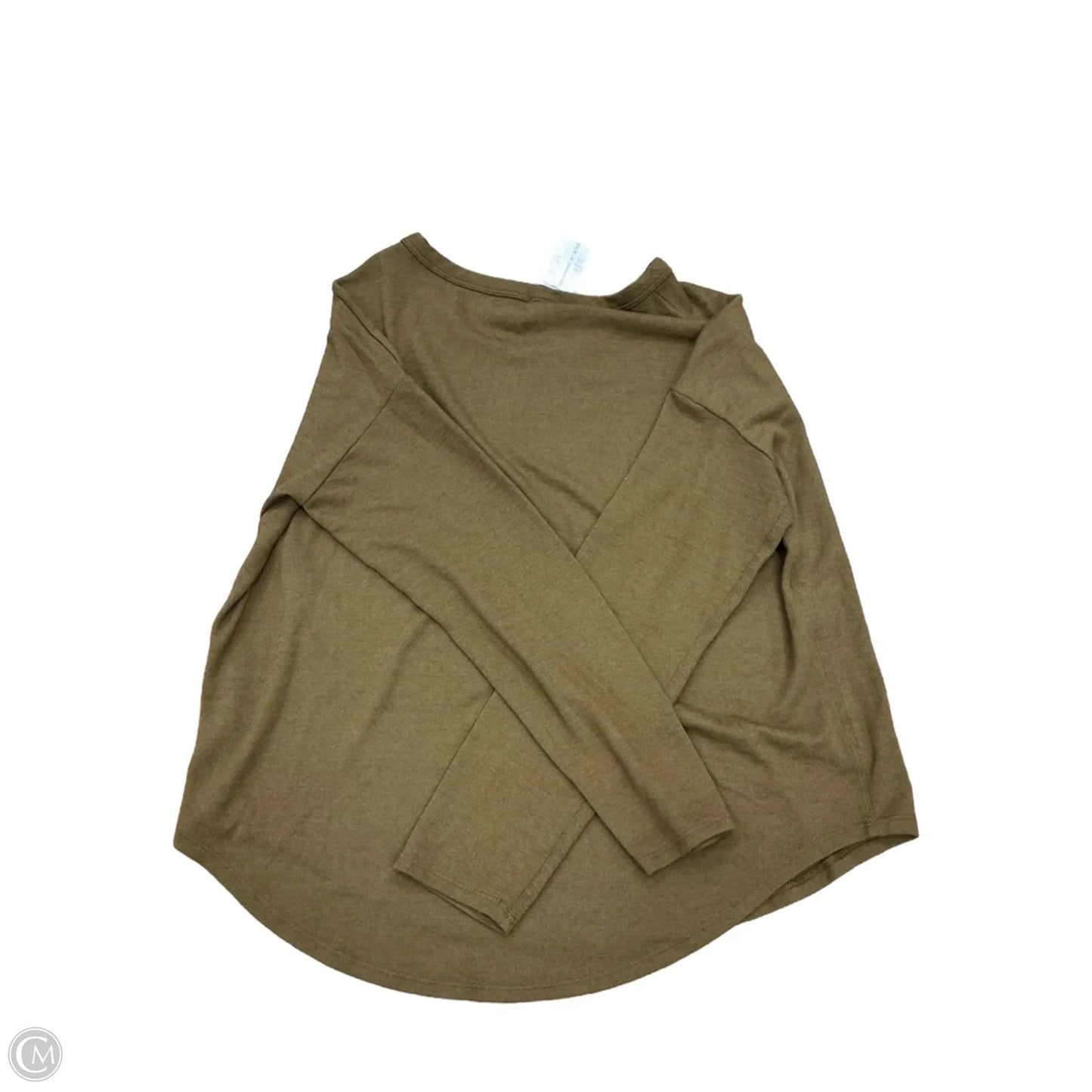 Top Long Sleeve By Time And Tru In Brown, Size: M