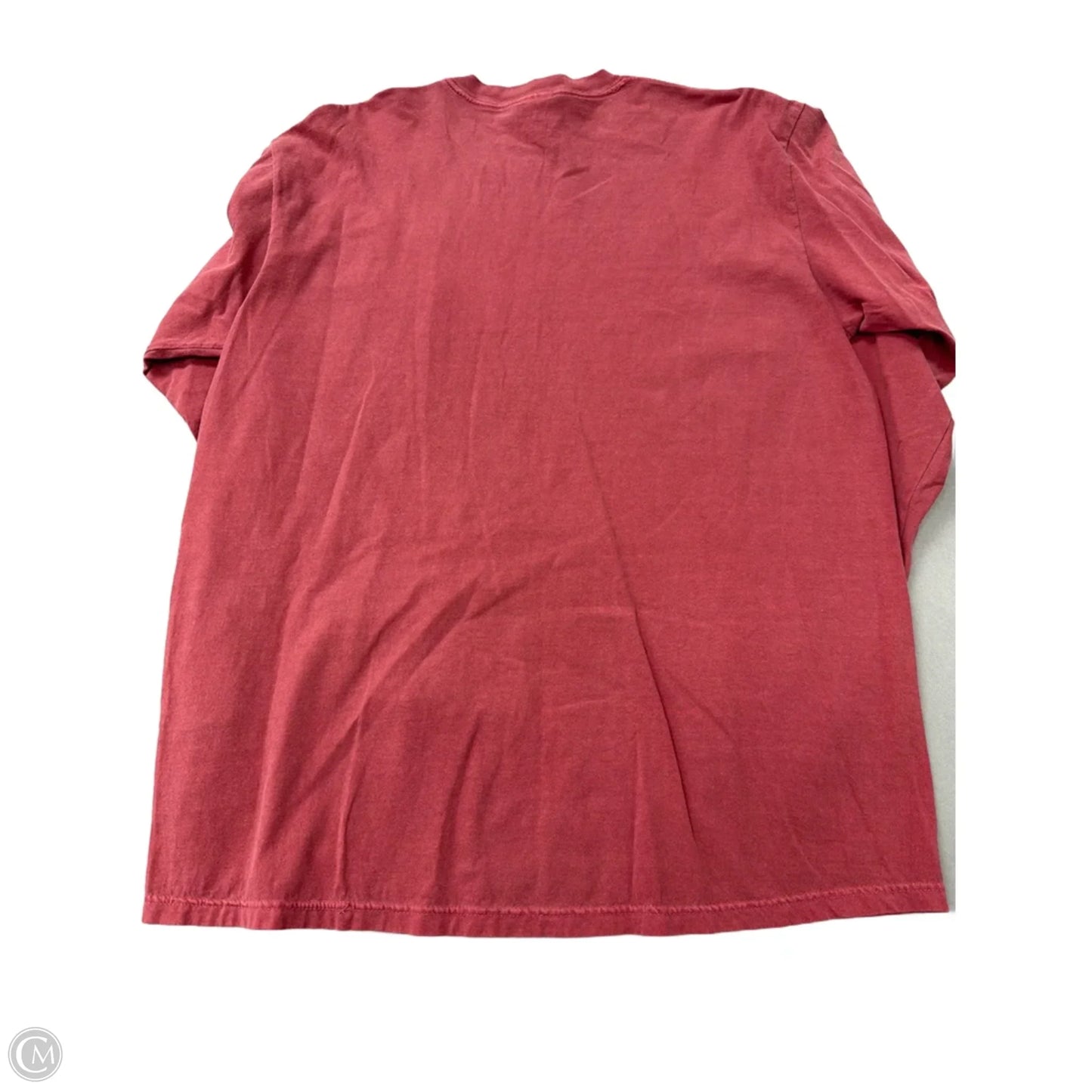 Top Long Sleeve By Comfort Colors In Red, Size: Xl