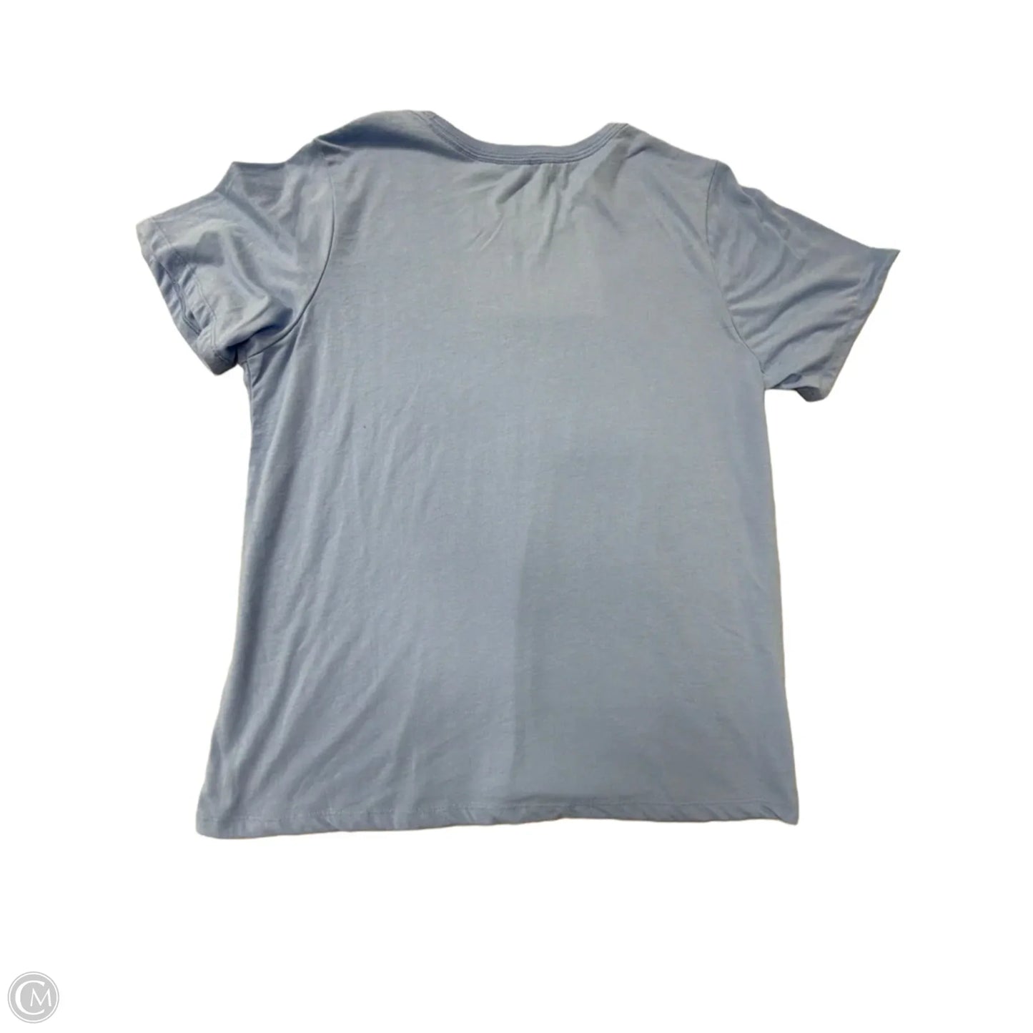 Top Short Sleeve By PositiviTees In Blue, Size: 1x