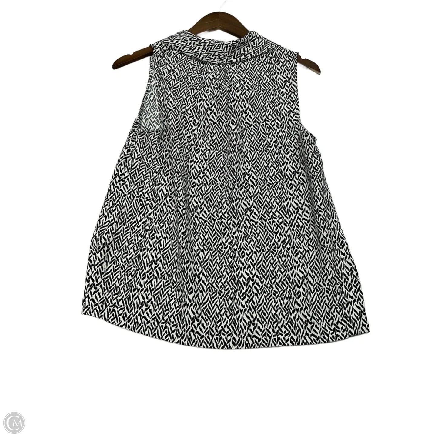Top Sleeveless By Vince Camuto In Black & White, Size: Xs