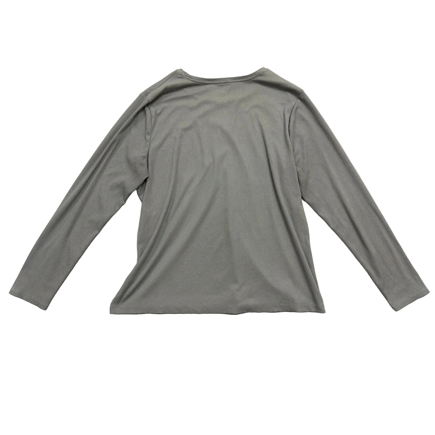 Top Long Sleeve By Nine West In Grey, Size: 1x