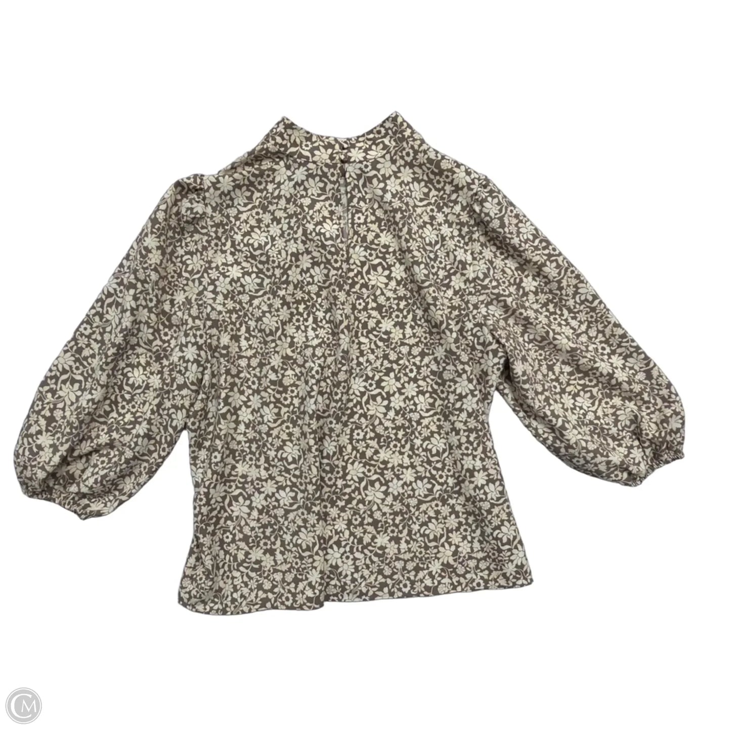 Top Long Sleeve By Ann Taylor In Floral Print, Size: Xl