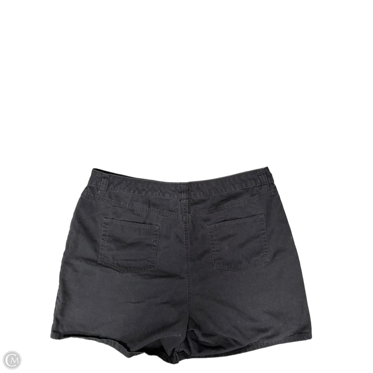 Shorts By Basic Editions In Black, Size: 18