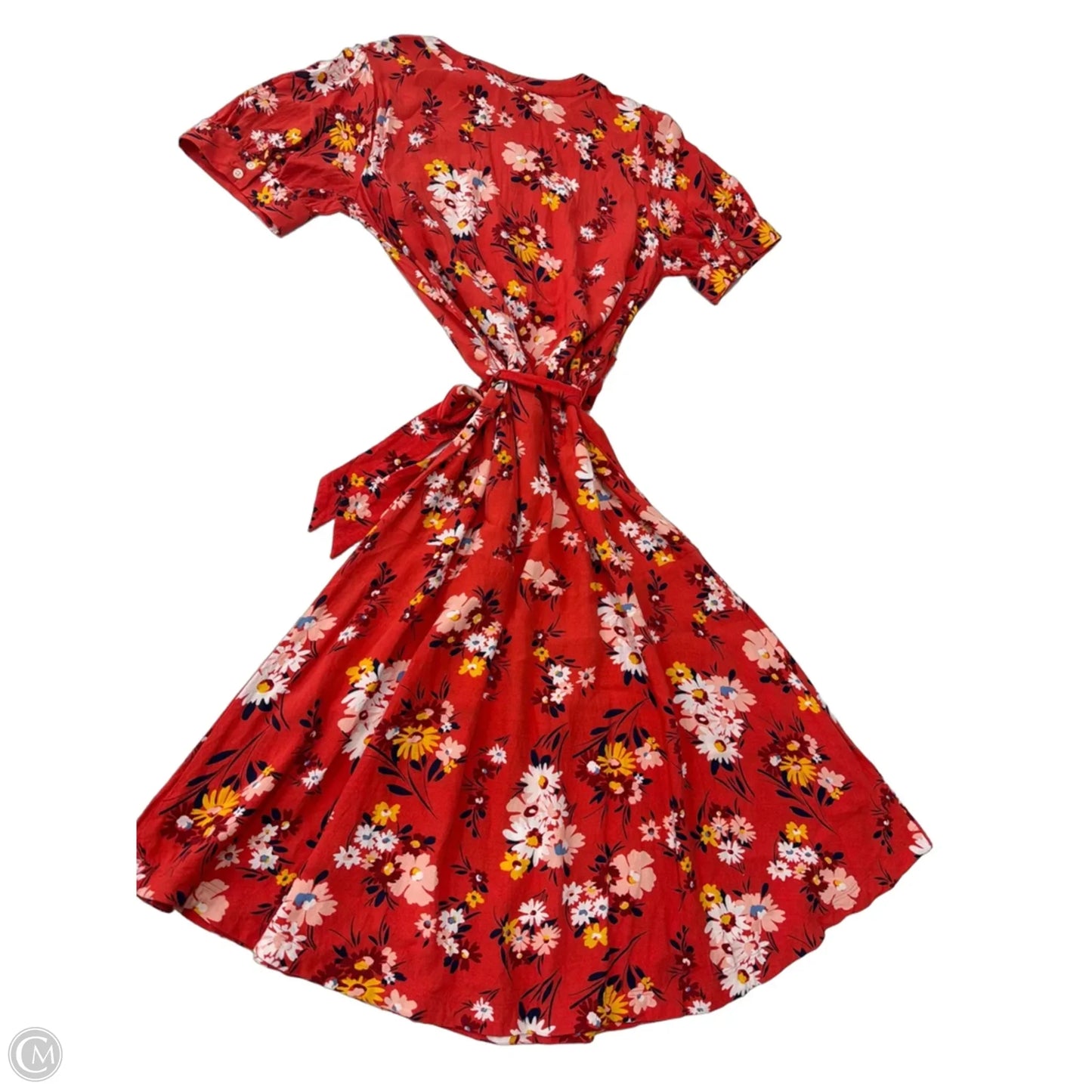Dress Casual Midi By Loft In Floral Print, Size: Lp
