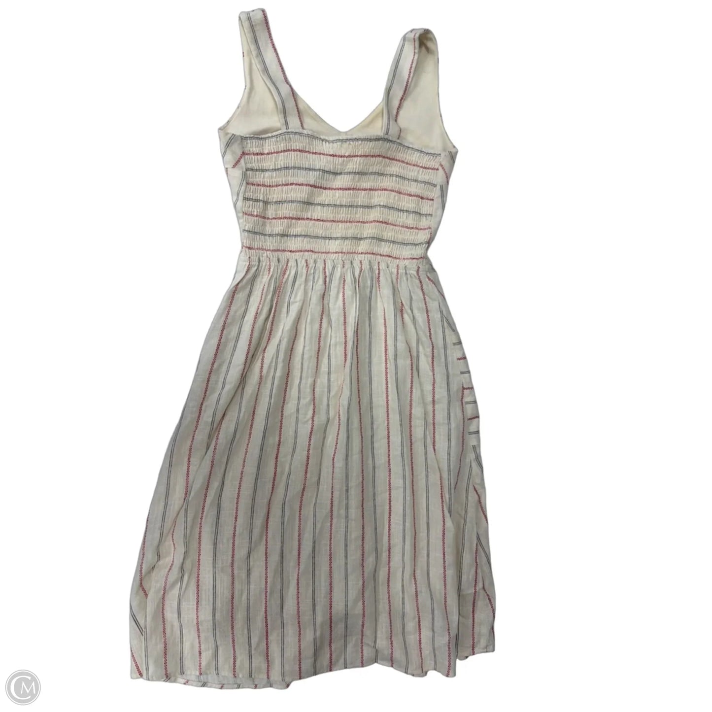 Dress Casual Midi By Monteau In Striped Pattern, Size: S