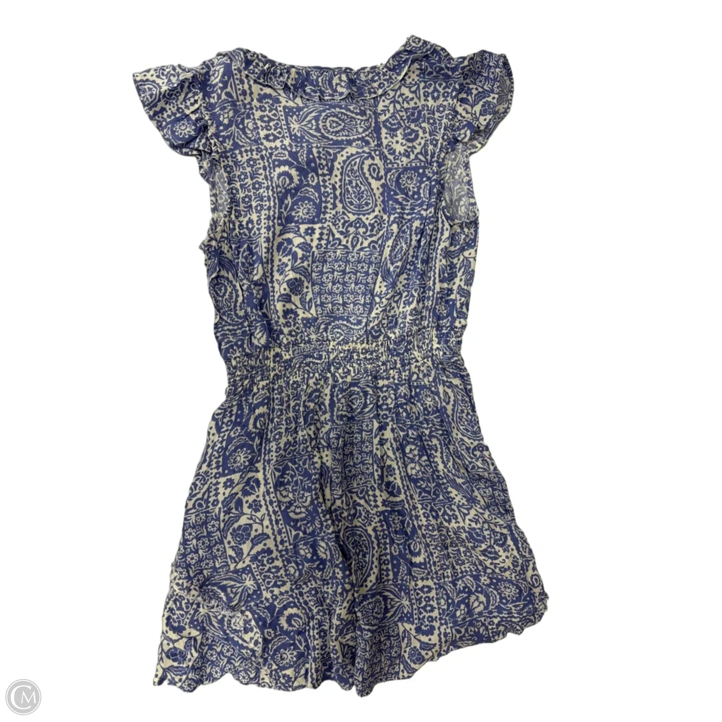 Dress Casual Short By Jessica Simpson In Blue & White, Size: M