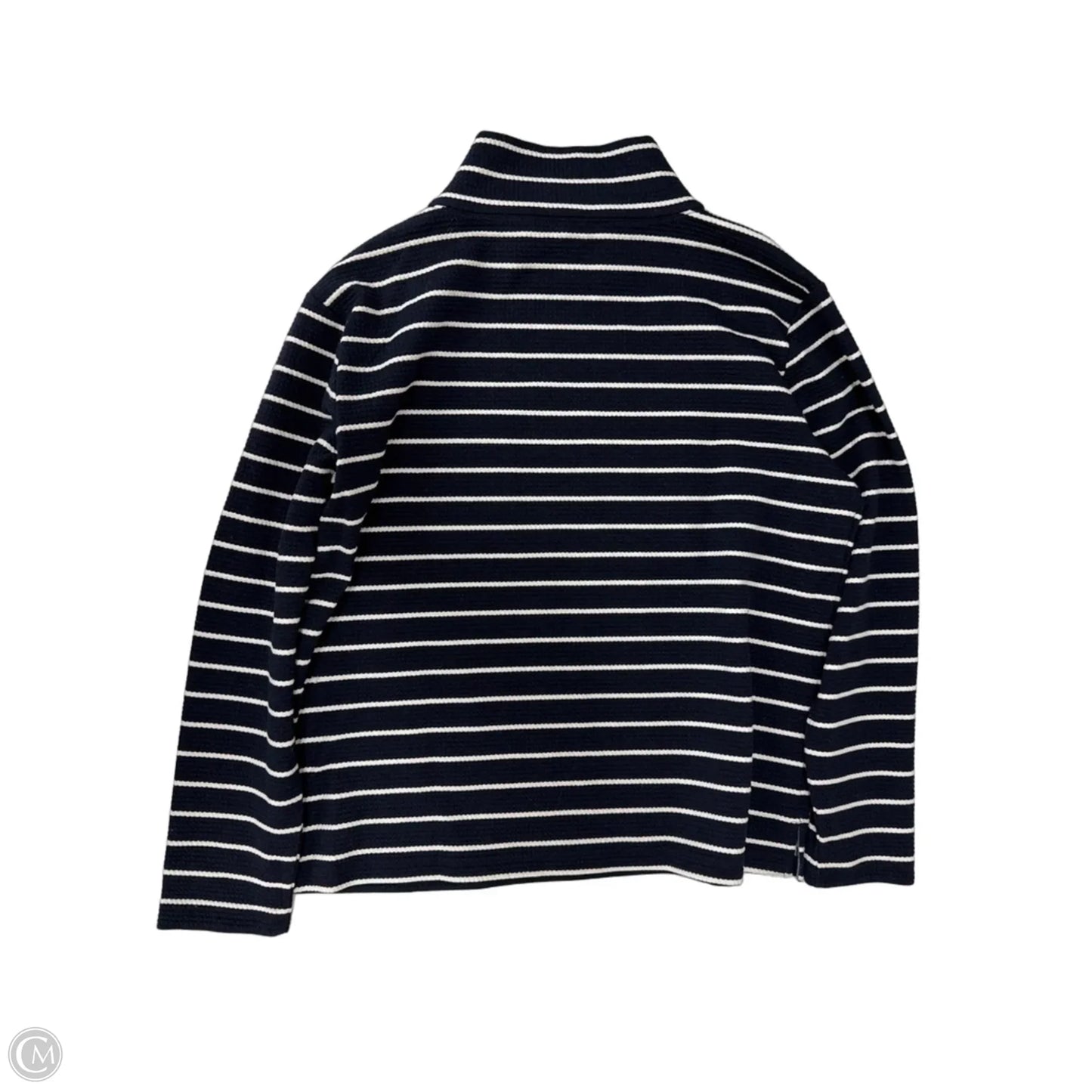 Top Long Sleeve By Talbots In Striped Pattern, Size: M