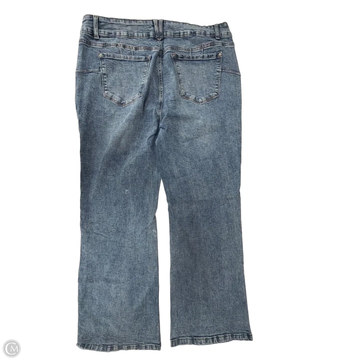 Jeans Flared By Curve Appeal In Blue, Size: 16