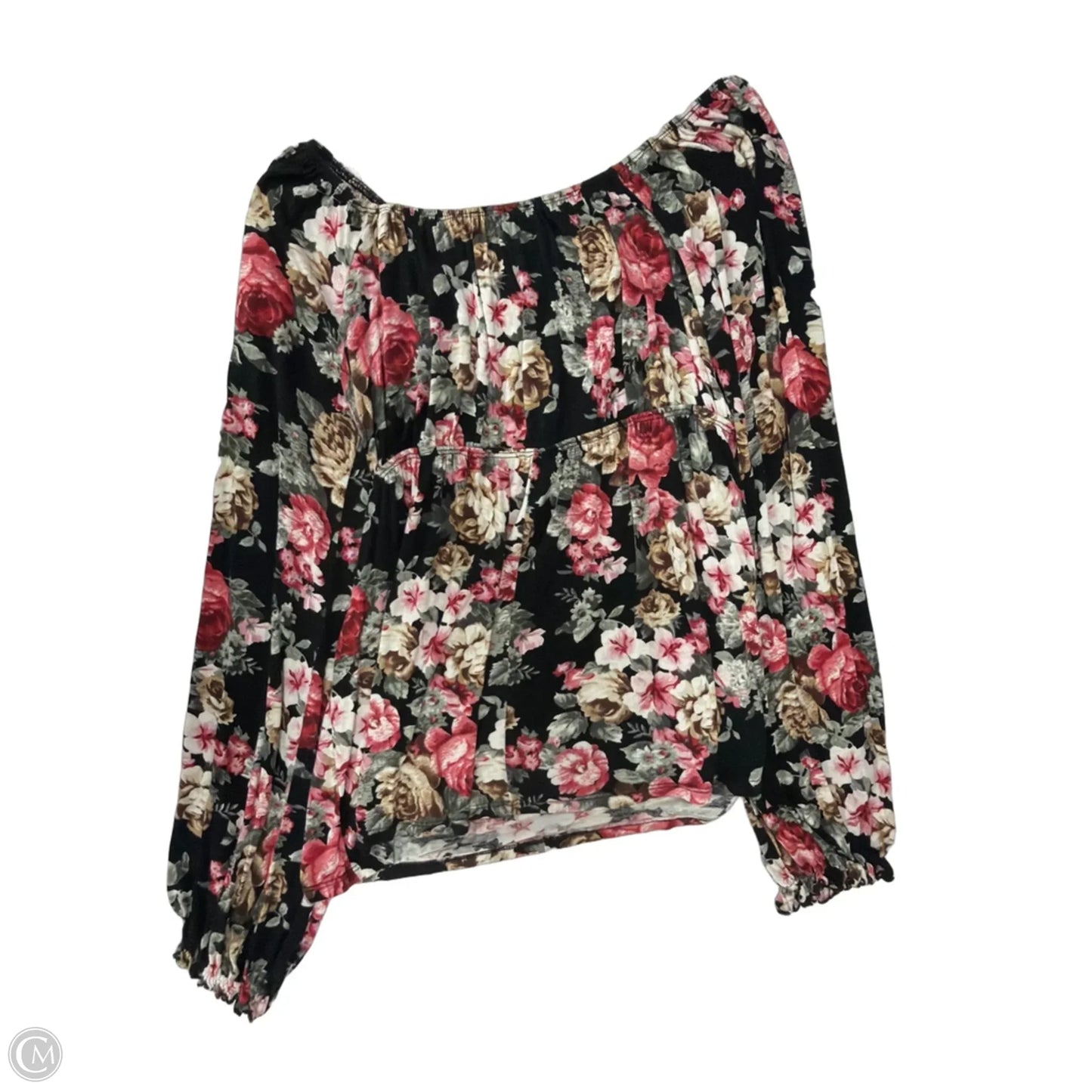 Top Long Sleeve By White Birch In Floral Print, Size: L