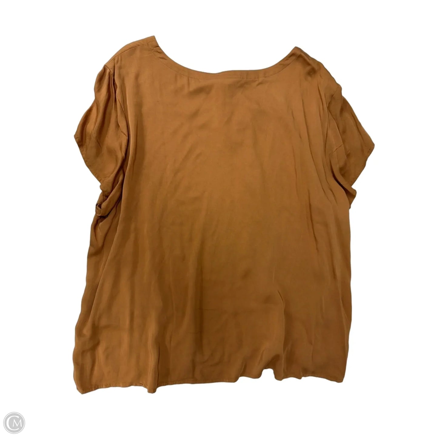 Top Long Sleeve By Pure Jill In Brown, Size: 3x