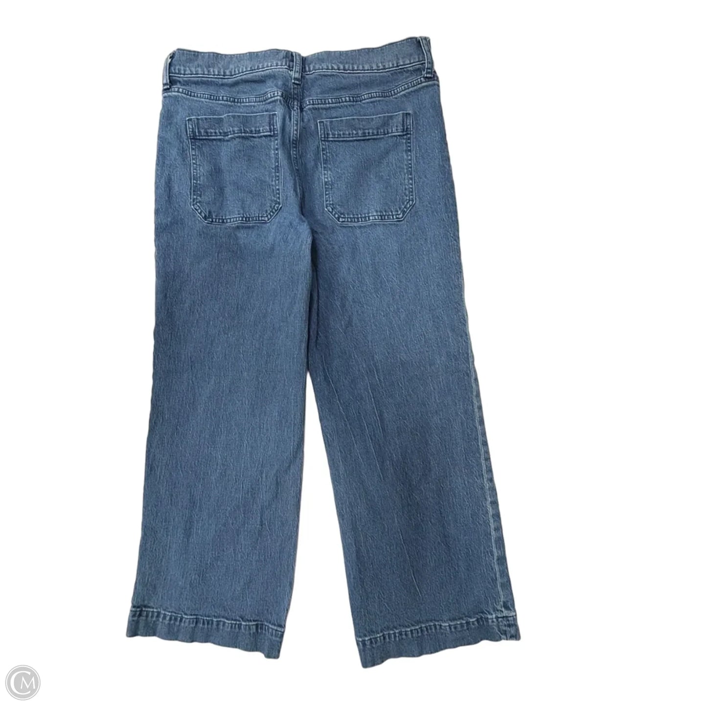 Jeans Wide Leg By J. Crew In Blue Denim, Size: 6
