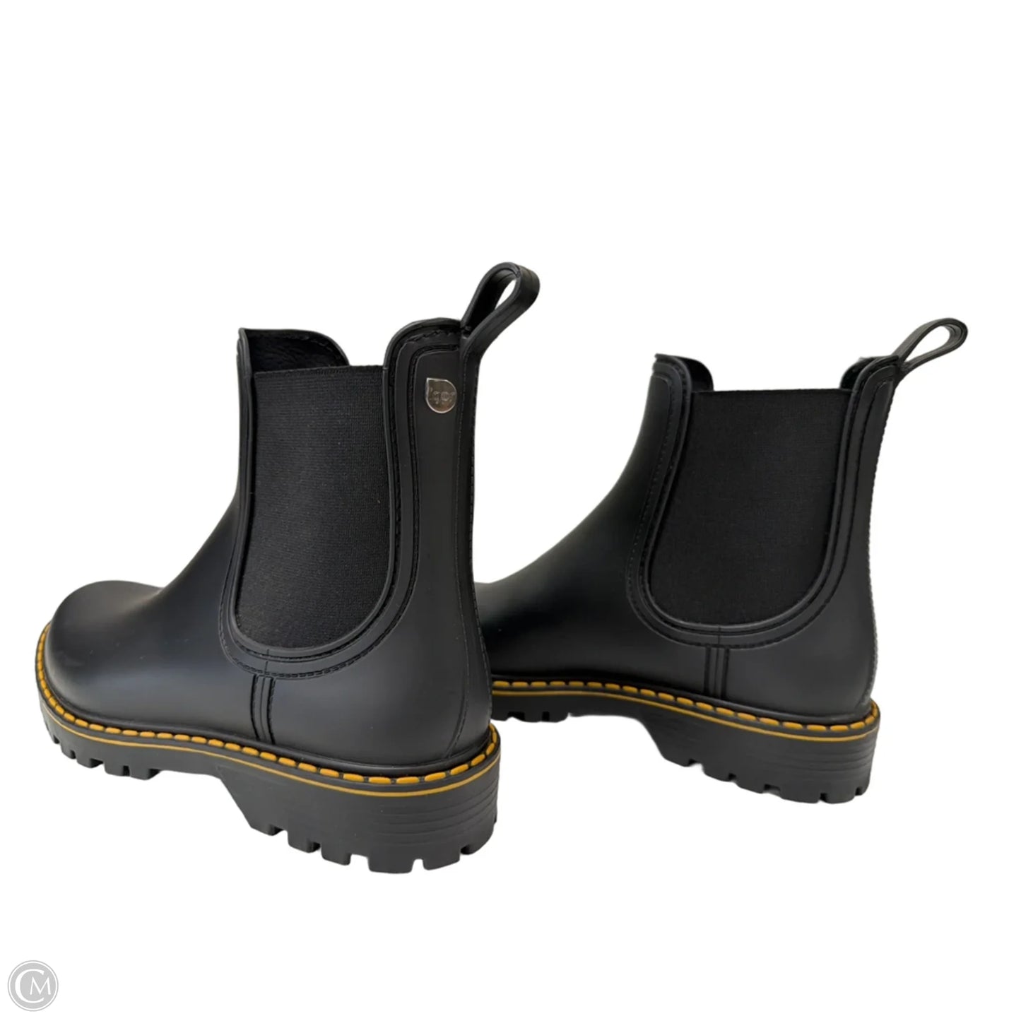 Boots Ankle Flats By Clothes Mentor In Black, Size: 8
