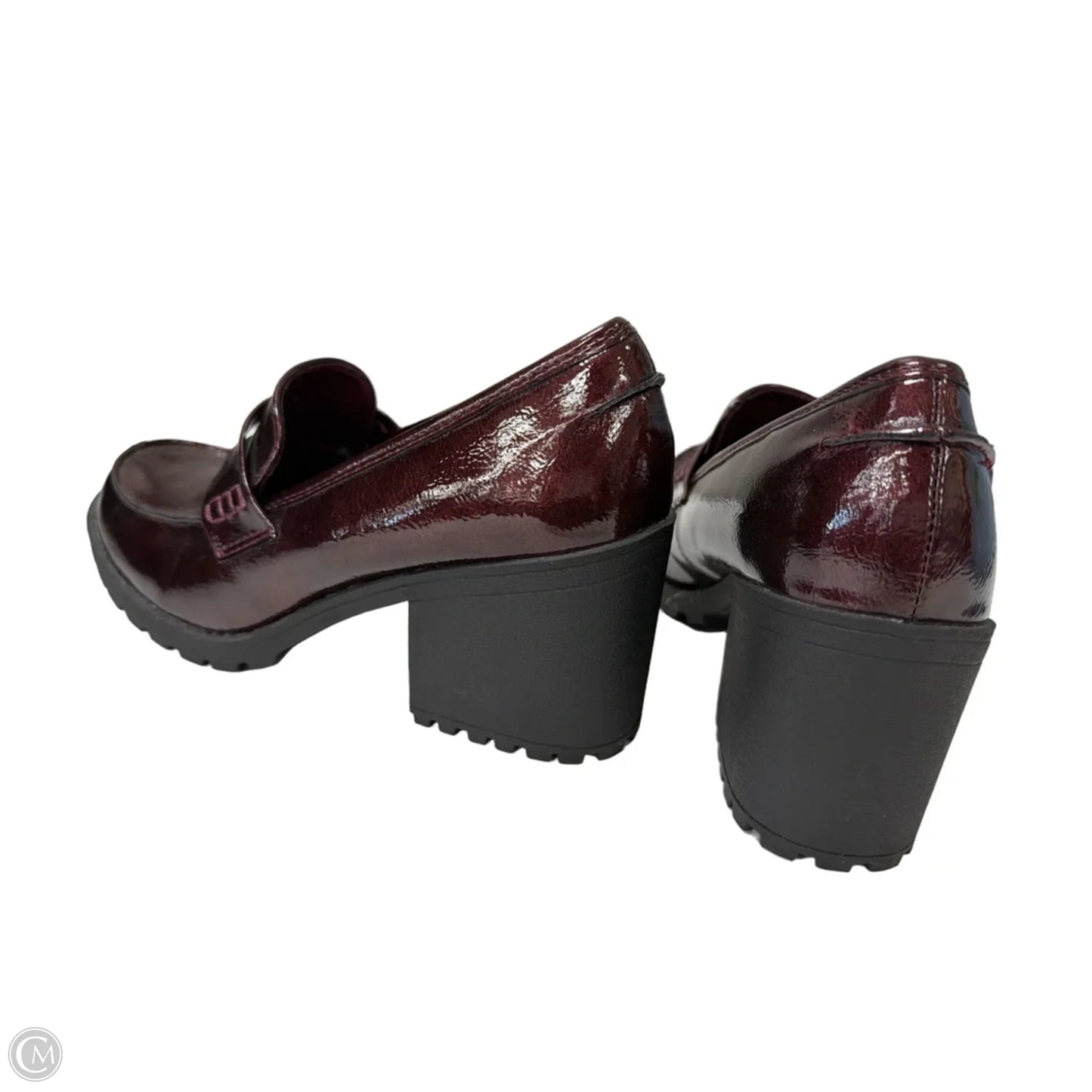 Shoes Heels Block By Clothes Mentor In Maroon, Size: 10