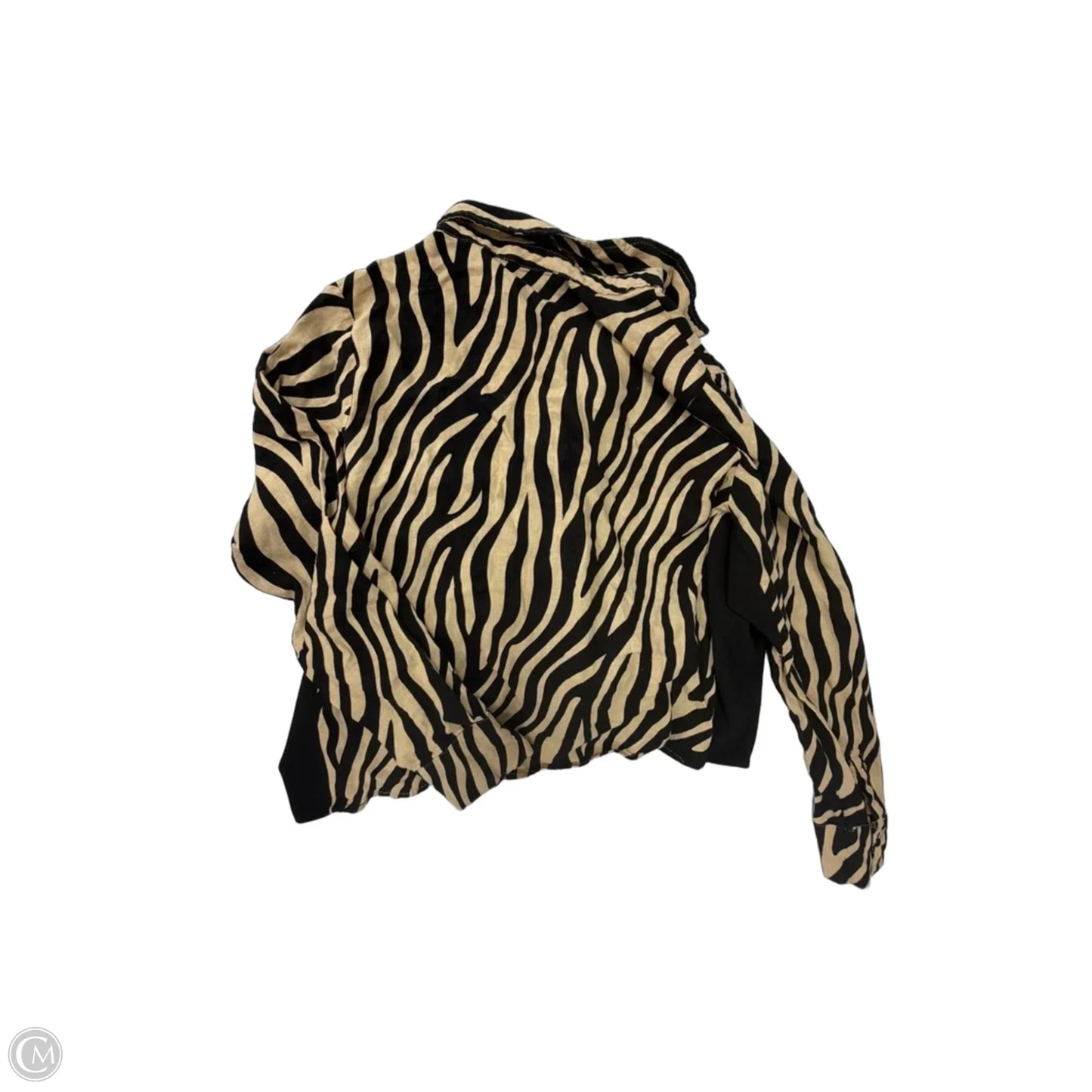 Top Long Sleeve By Rachel Zoe In Black & Tan, Size: L