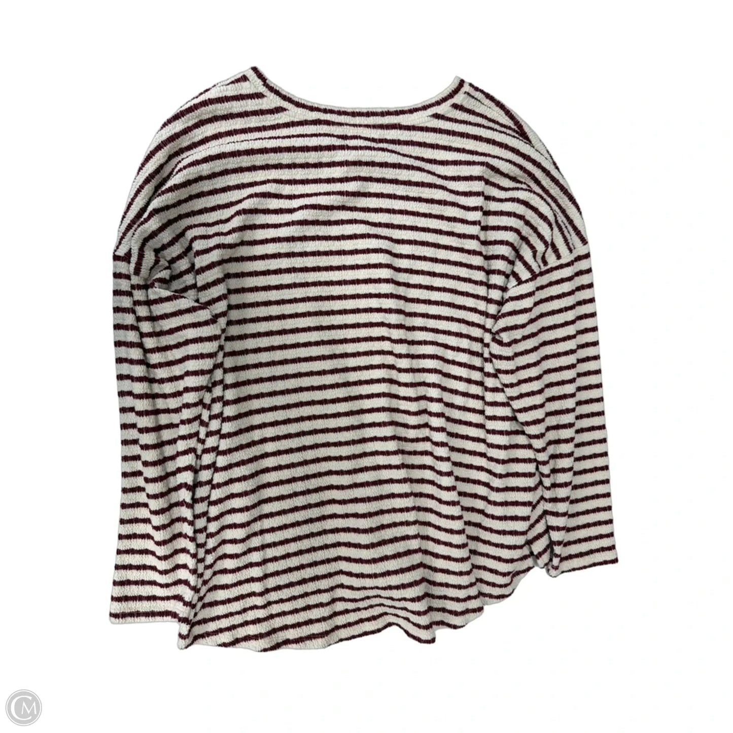 Top Long Sleeve By Maurices In Striped Pattern, Size: 2x
