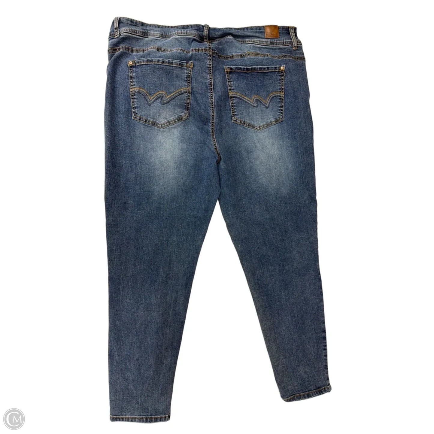 Jeans Skinny By Wallflower In Blue Denim, Size: 20