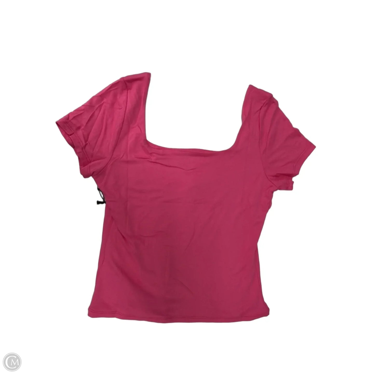 Top Short Sleeve By Haute Monde In Pink, Size: L