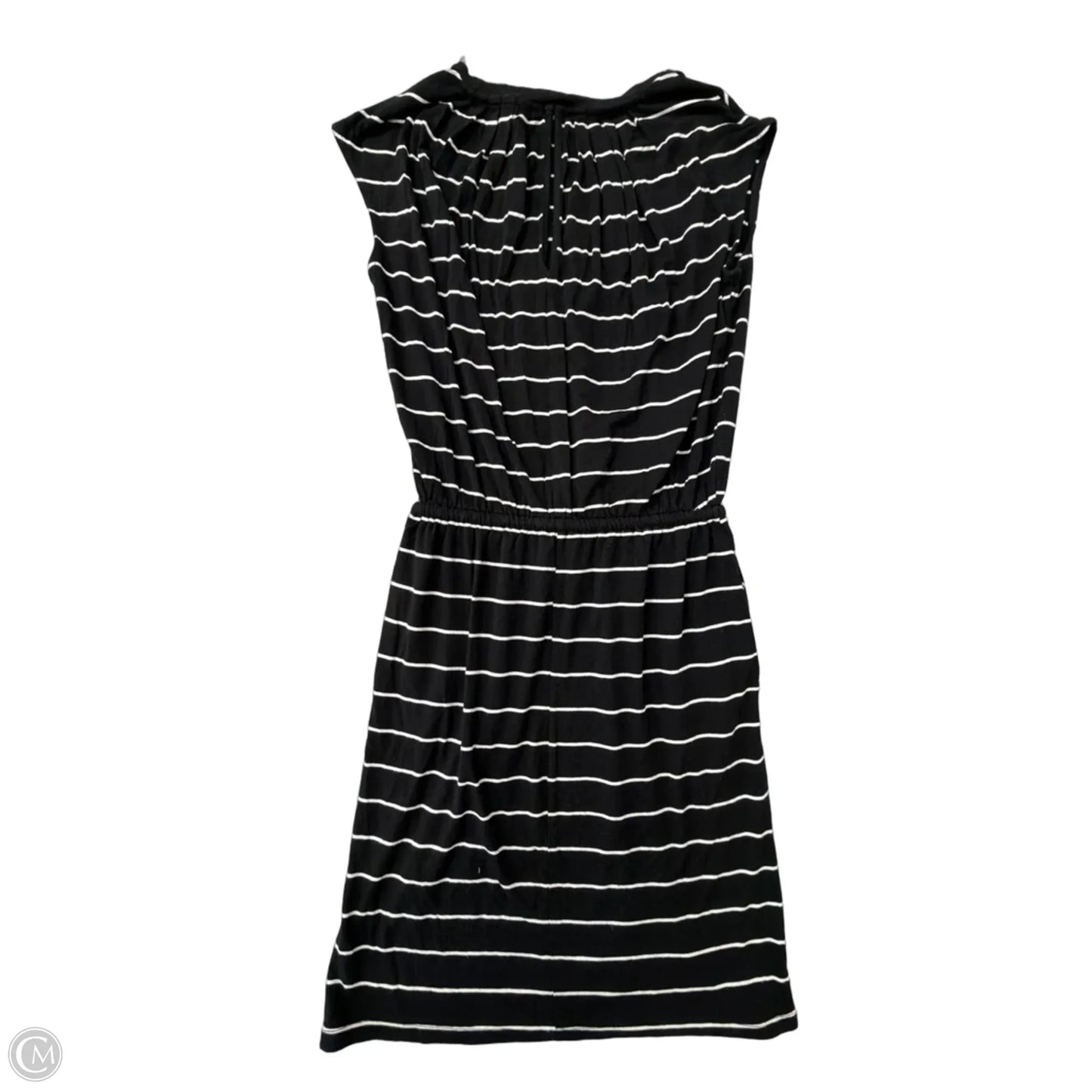 Dress Casual Midi By Banana Republic In Black & White, Size: Xs