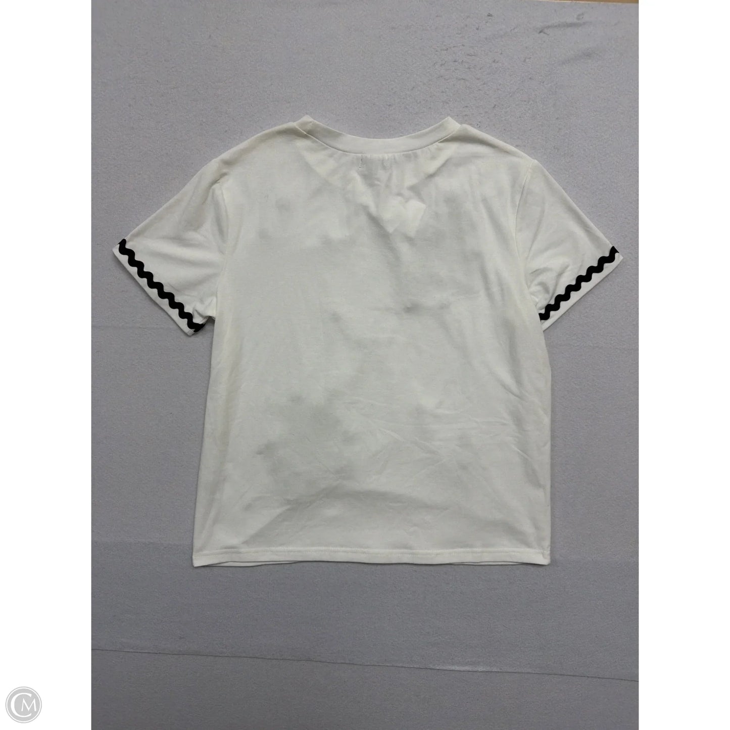 Top Short Sleeve By Ontwelfth In White, Size: L