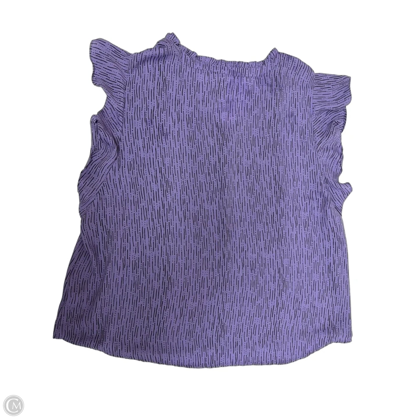Top Sleeveless By Liz Claiborne In Purple, Size: 1x