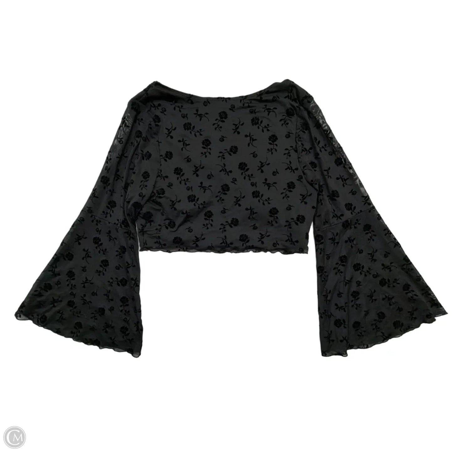 Top Long Sleeve By Shein In Black, Size: 3x