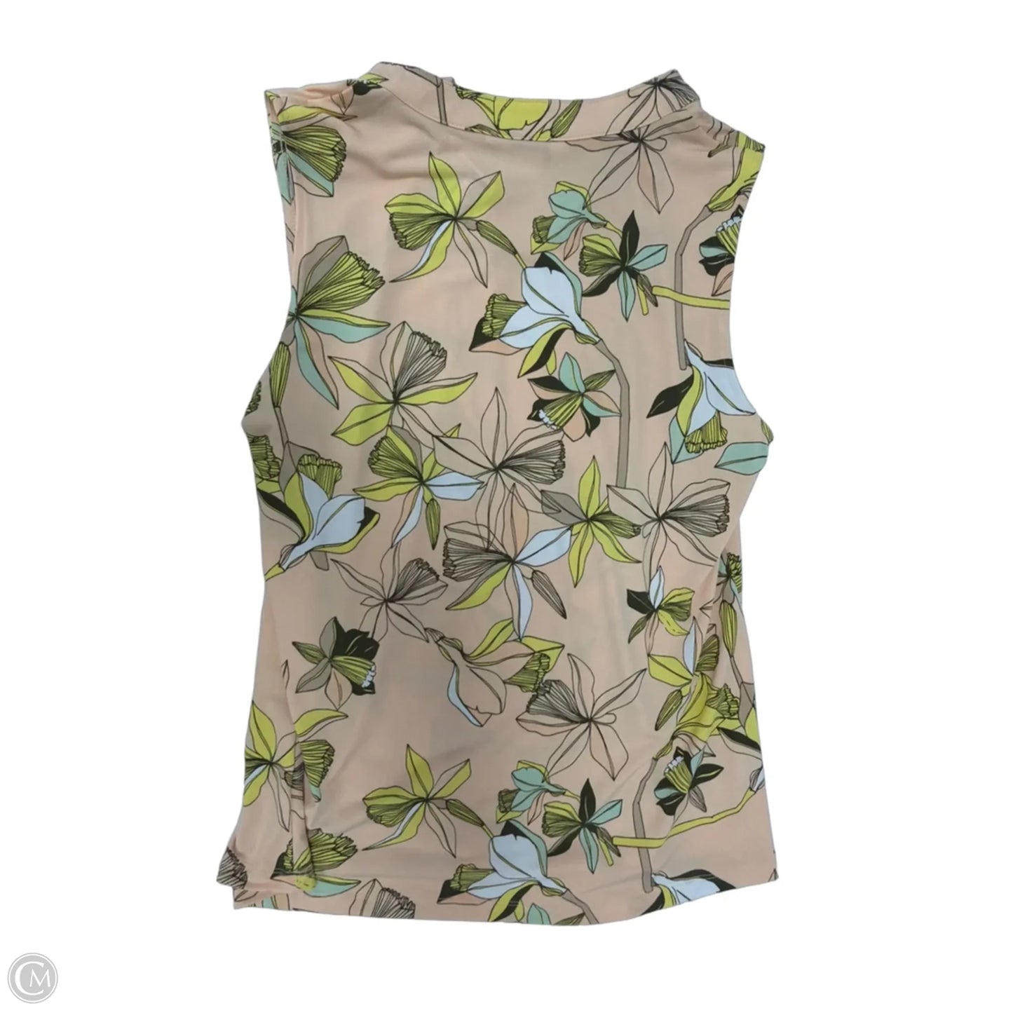 Top Sleeveless By Liz Claiborne In Floral Print, Size: M