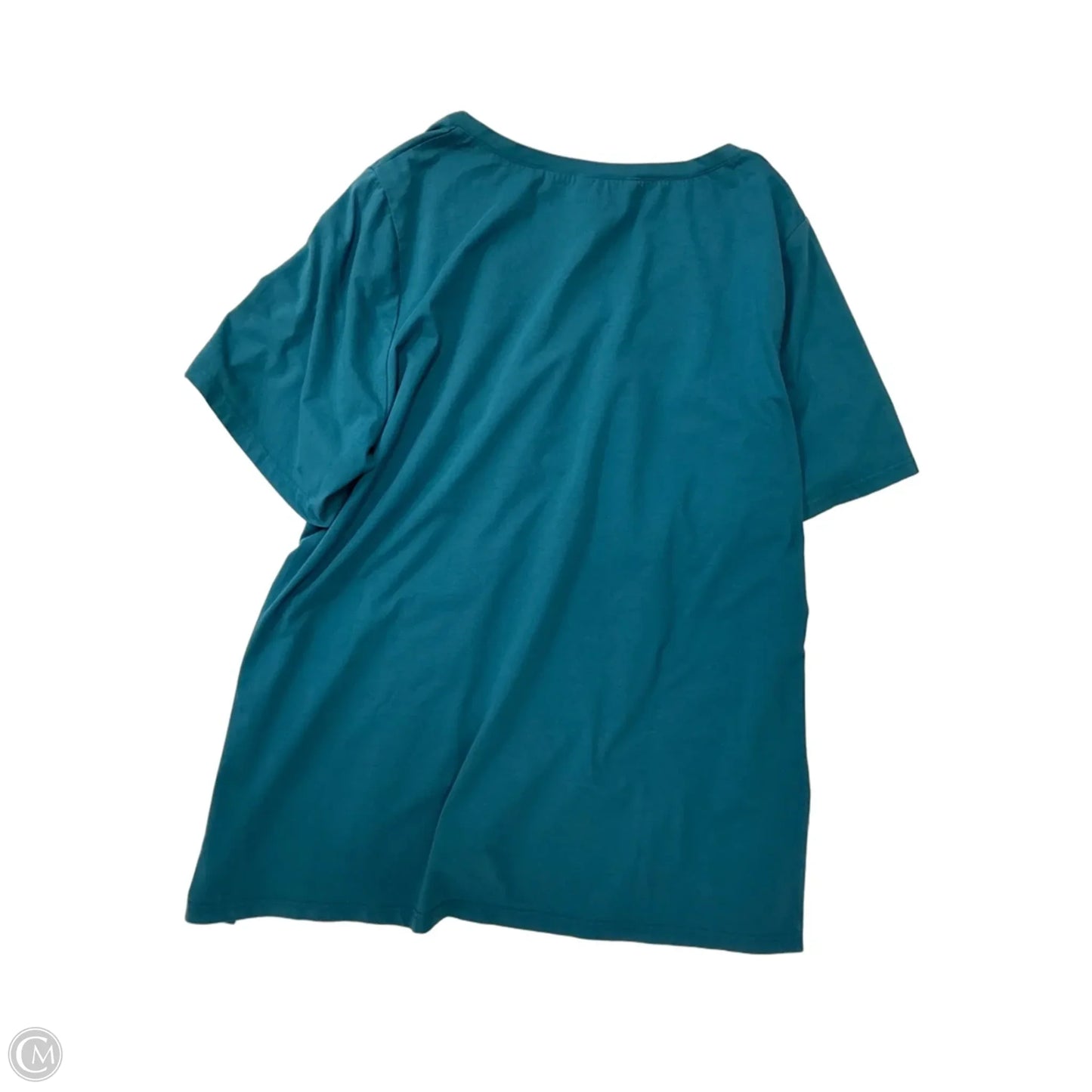 Top Short Sleeve By Bloomchic In Teal, Size: 2x