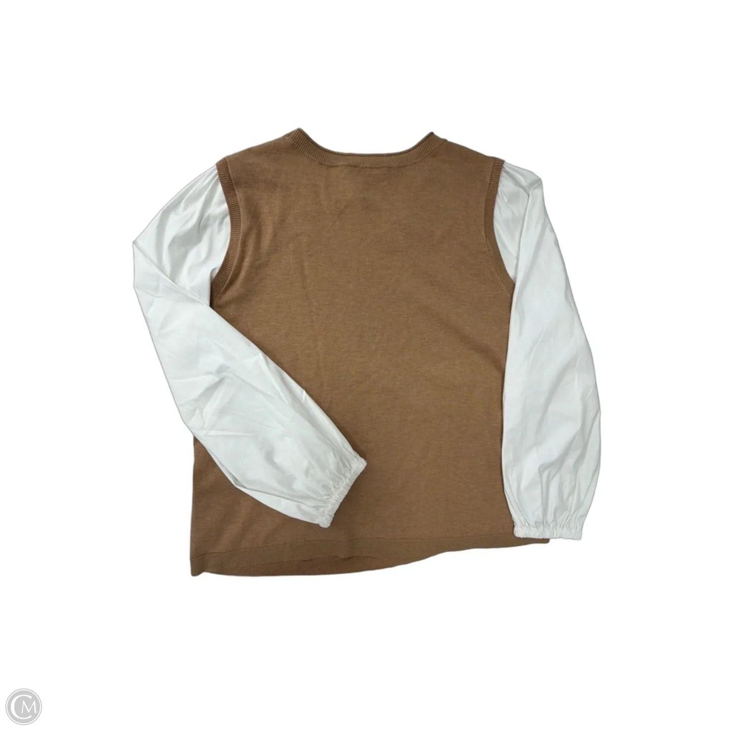 Top Long Sleeve By Chicos In Tan, Size: 3x
