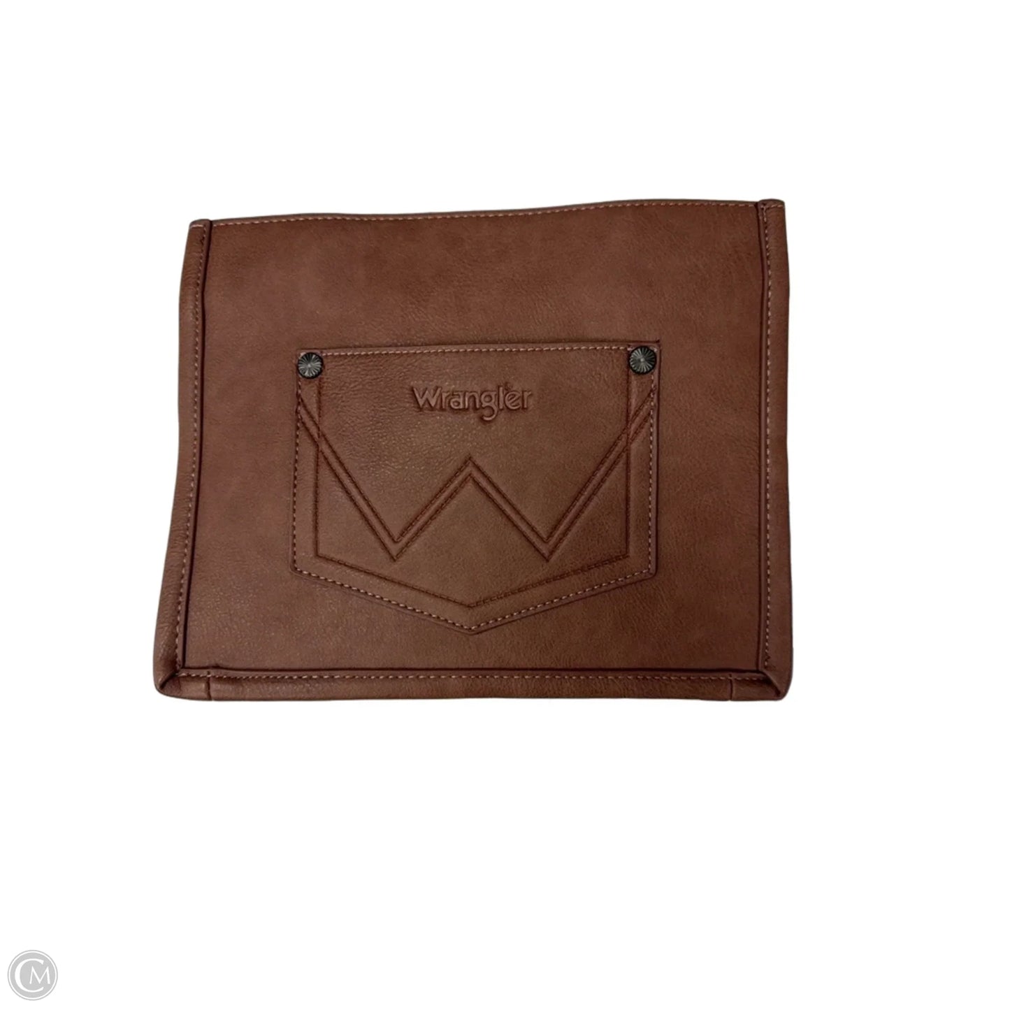 Handbag Leather By Wrangler, Size: Medium
