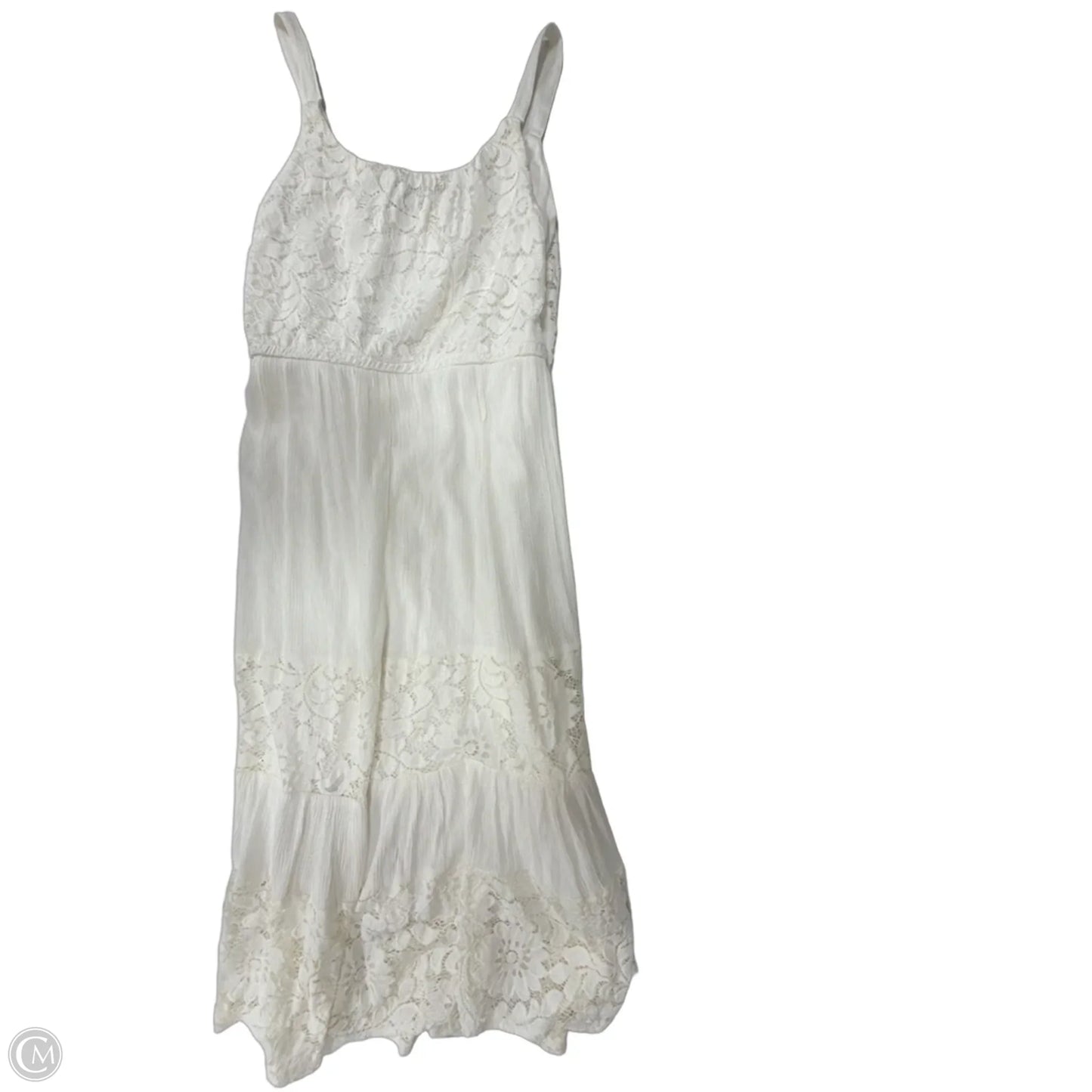 Dress Casual Midi By Lane Bryant In White, Size: Xl