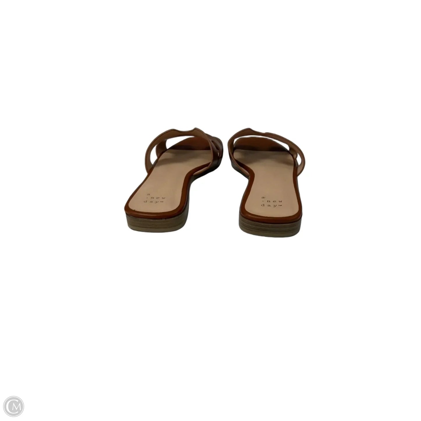 Sandals Flip Flops By A New Day In Tan, Size: 6.5