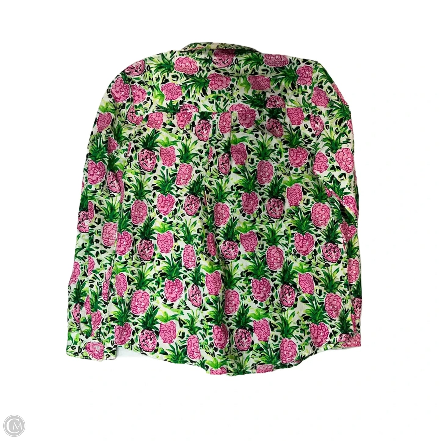Top Long Sleeve By Charter Club In Floral Print, Size: S