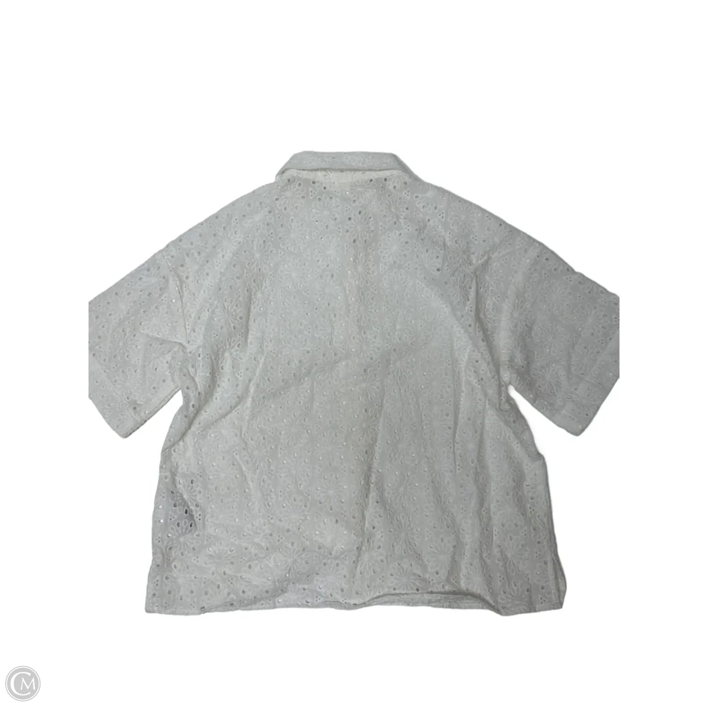 Top Short Sleeve By H&m In White, Size: Xs