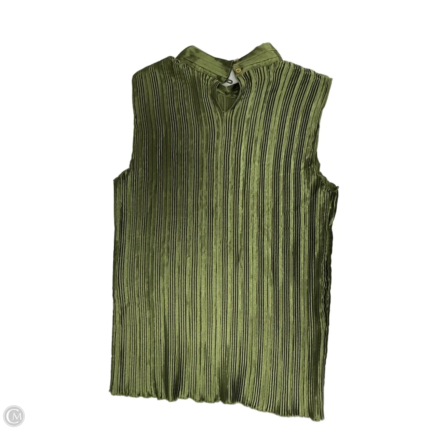 Top Sleeveless By Nicola In Green, Size: Xl
