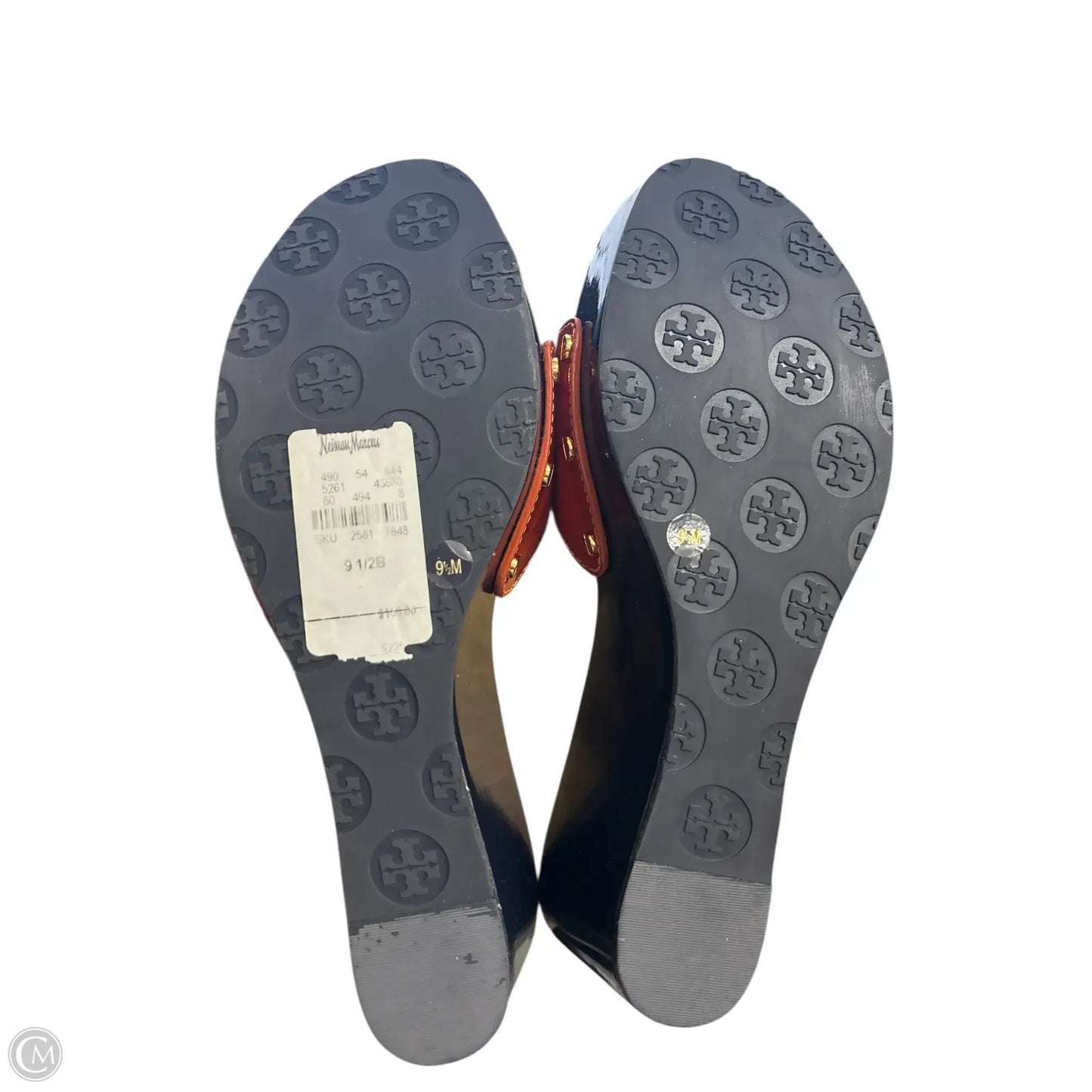 Sandals Designer By Tory Burch In Blue & Orange, Size: 9.5