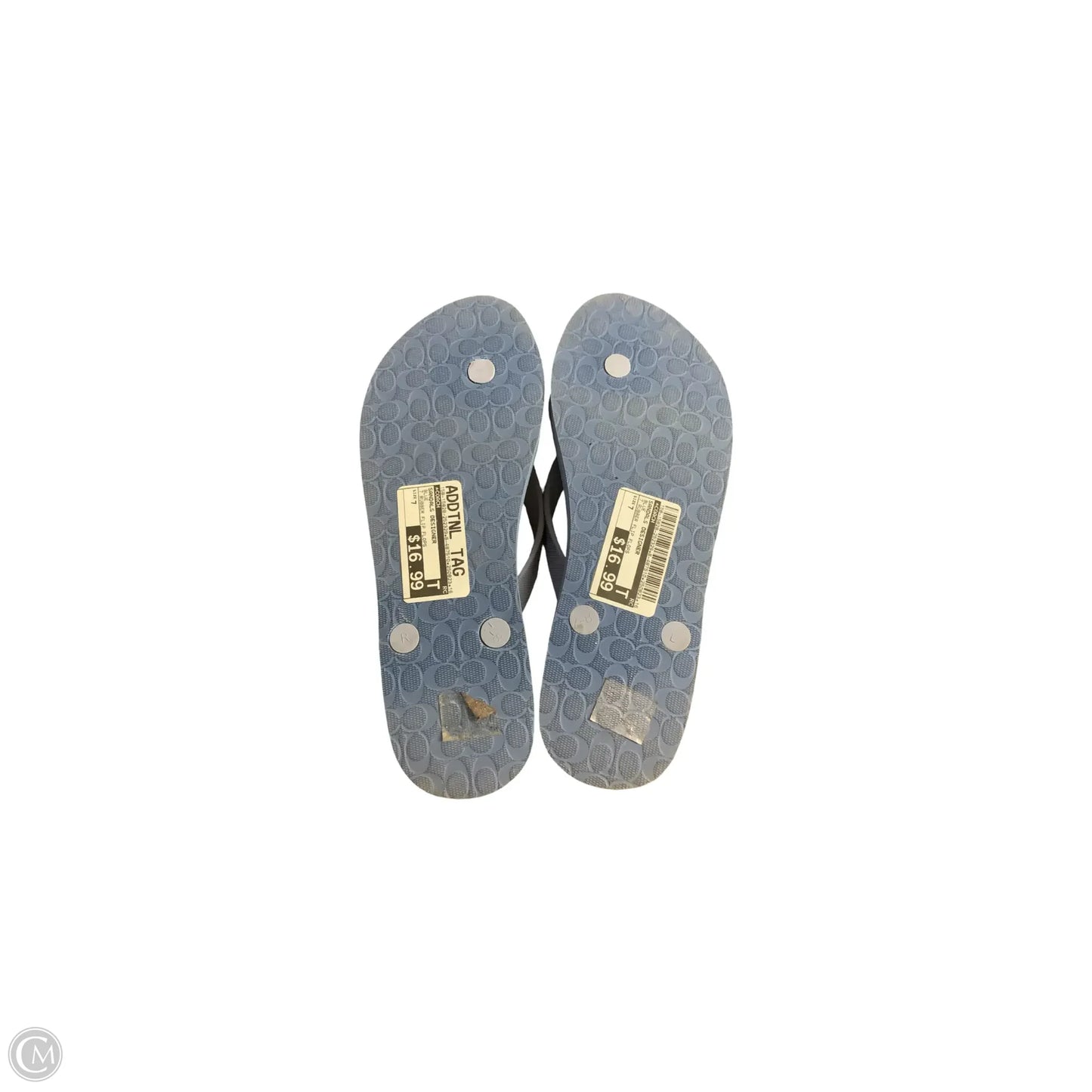 Sandals Designer By Coach In Blue, Size: 7