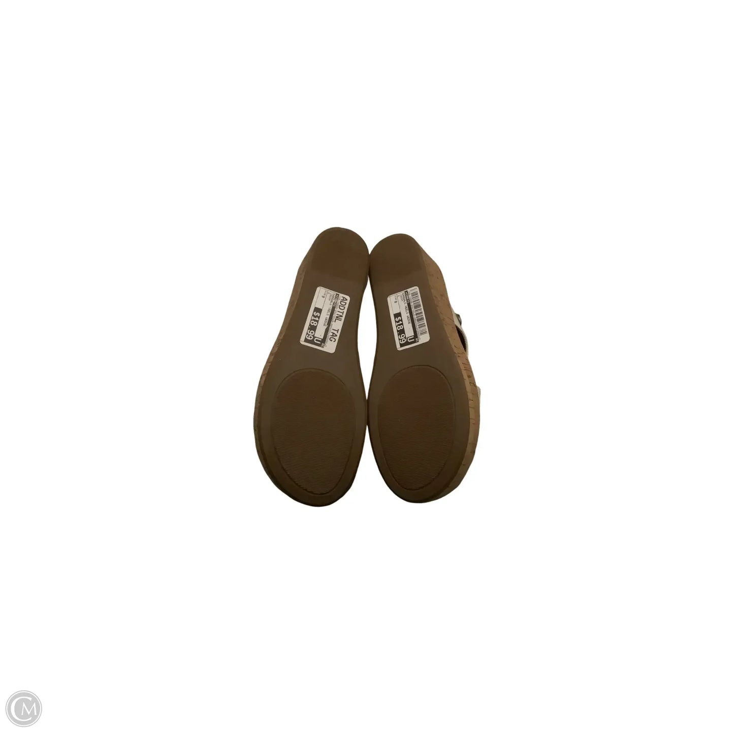 Sandals Heels Wedge By Corkys In Cream, Size: 9