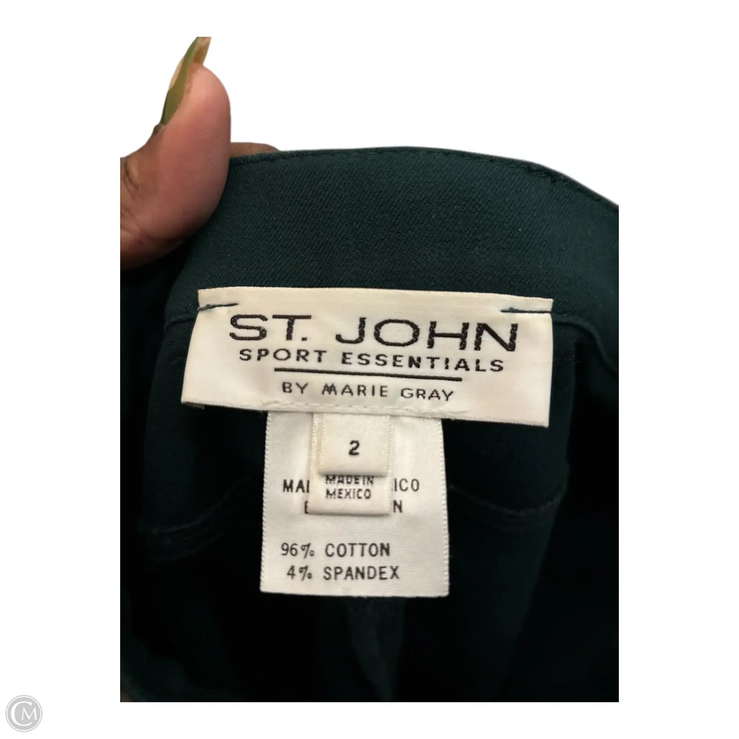 Pants Luxury Designer By St John Collection In Green, Size: 2