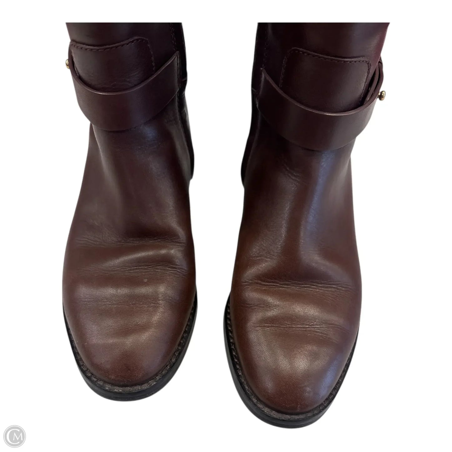 Boots Designer By Tory Burch In Brown, Size: 6.5