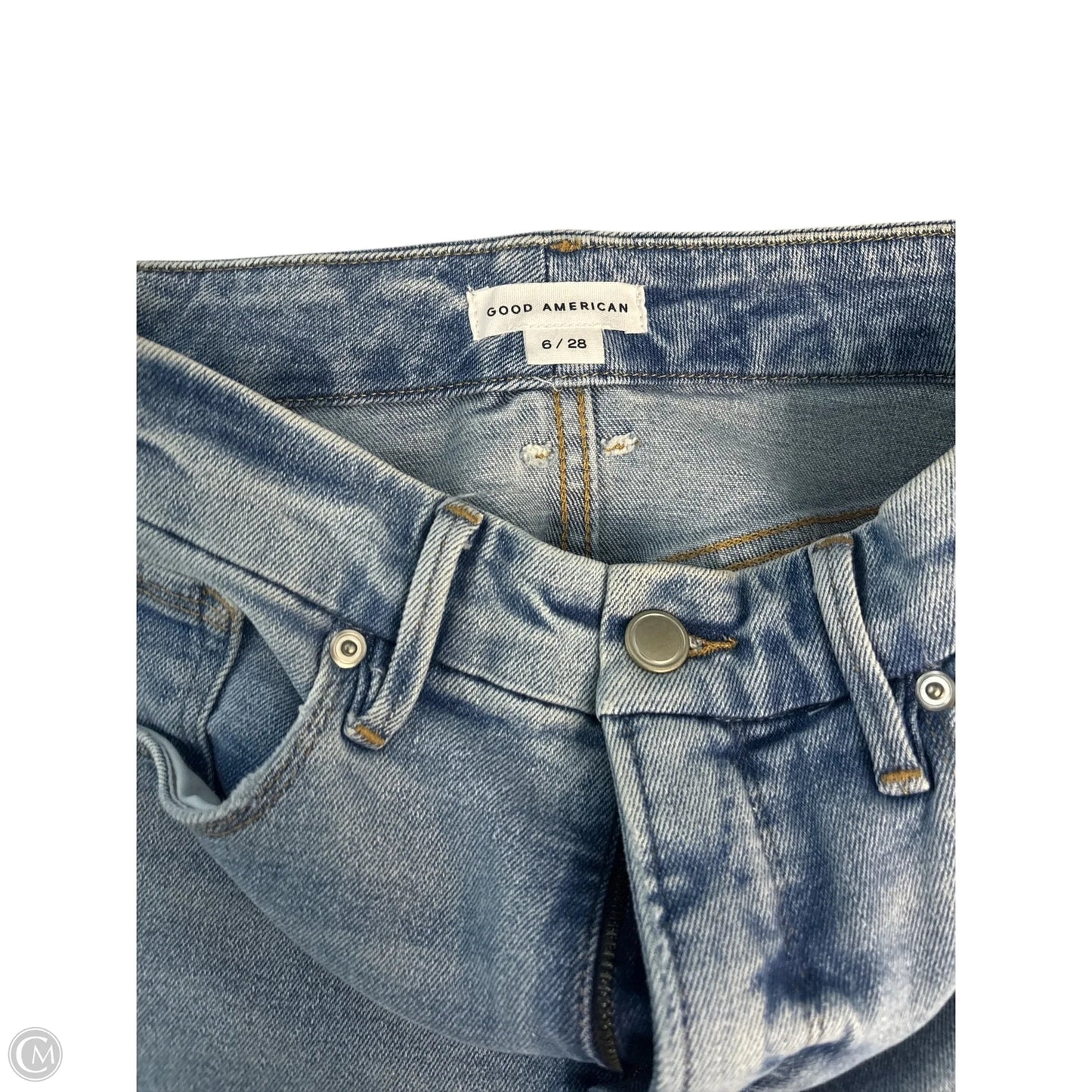 Jeans Skinny By Good American In Blue, Size: 6