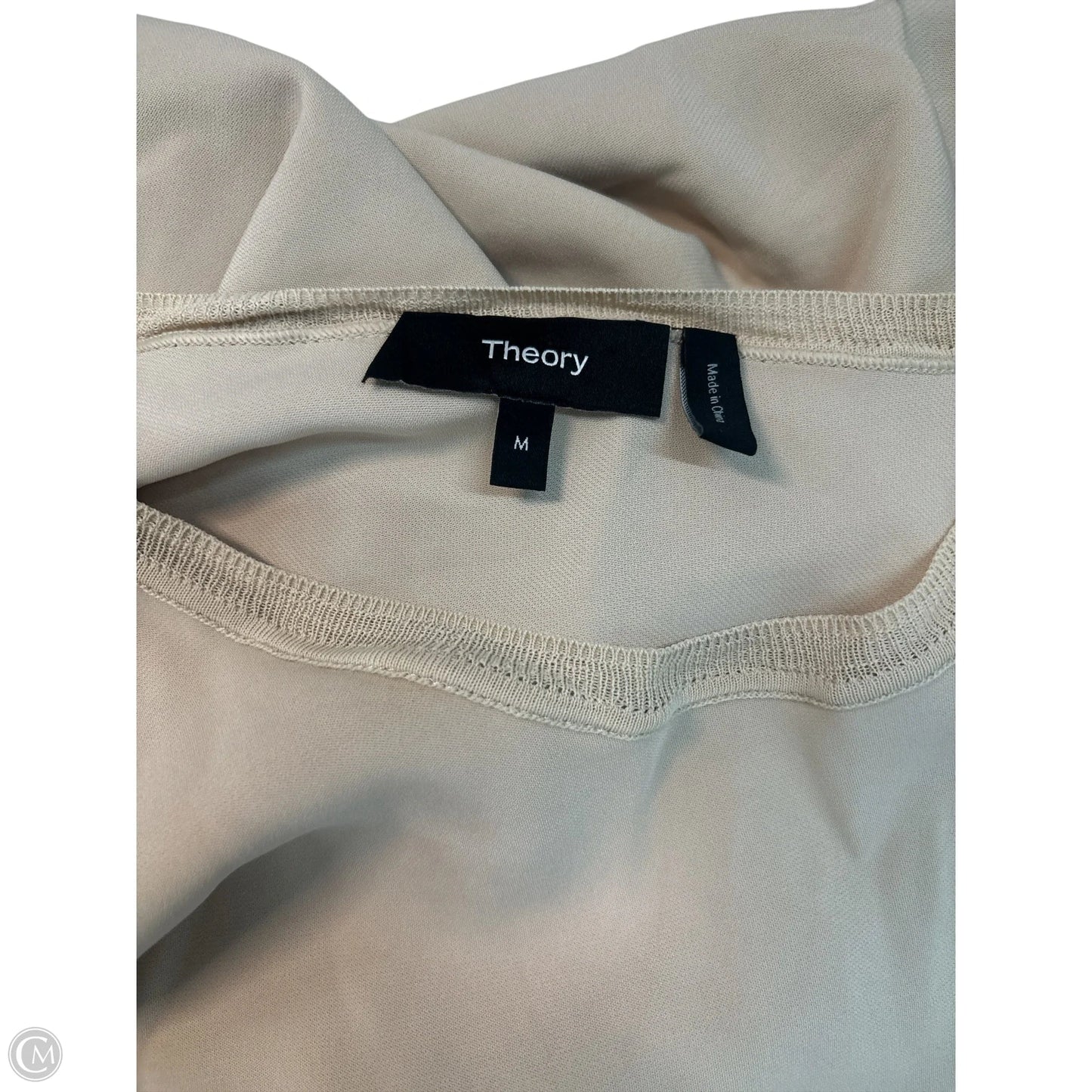Top Short Sleeve Basic By Theory In Tan, Size: M