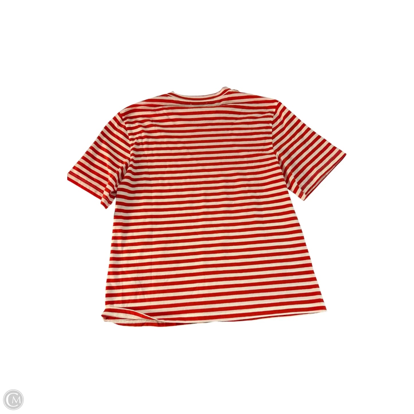 Top Short Sleeve Basic By Clothes Mentor In Striped Pattern, Size: Xs