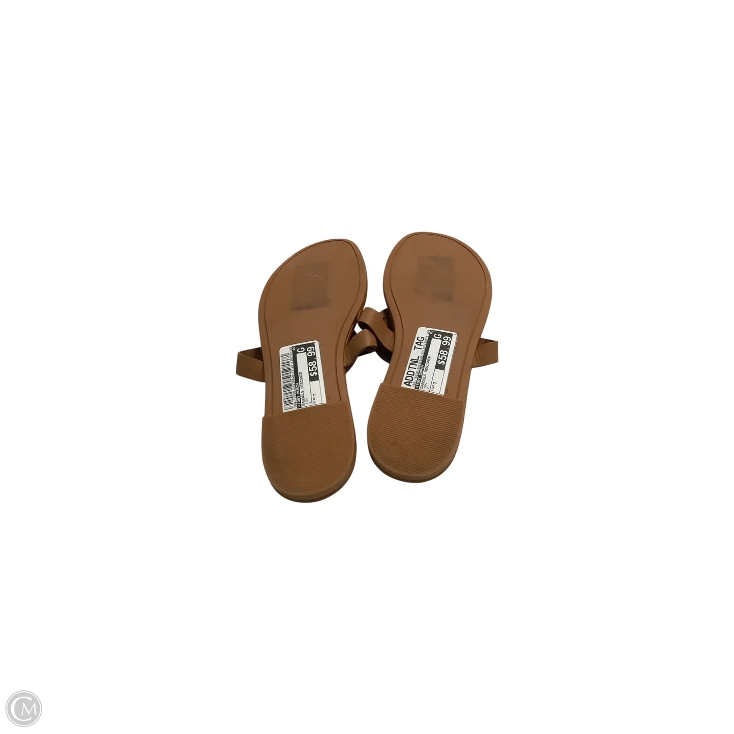 Sandals Designer By Tory Burch In Tan, Size: 7