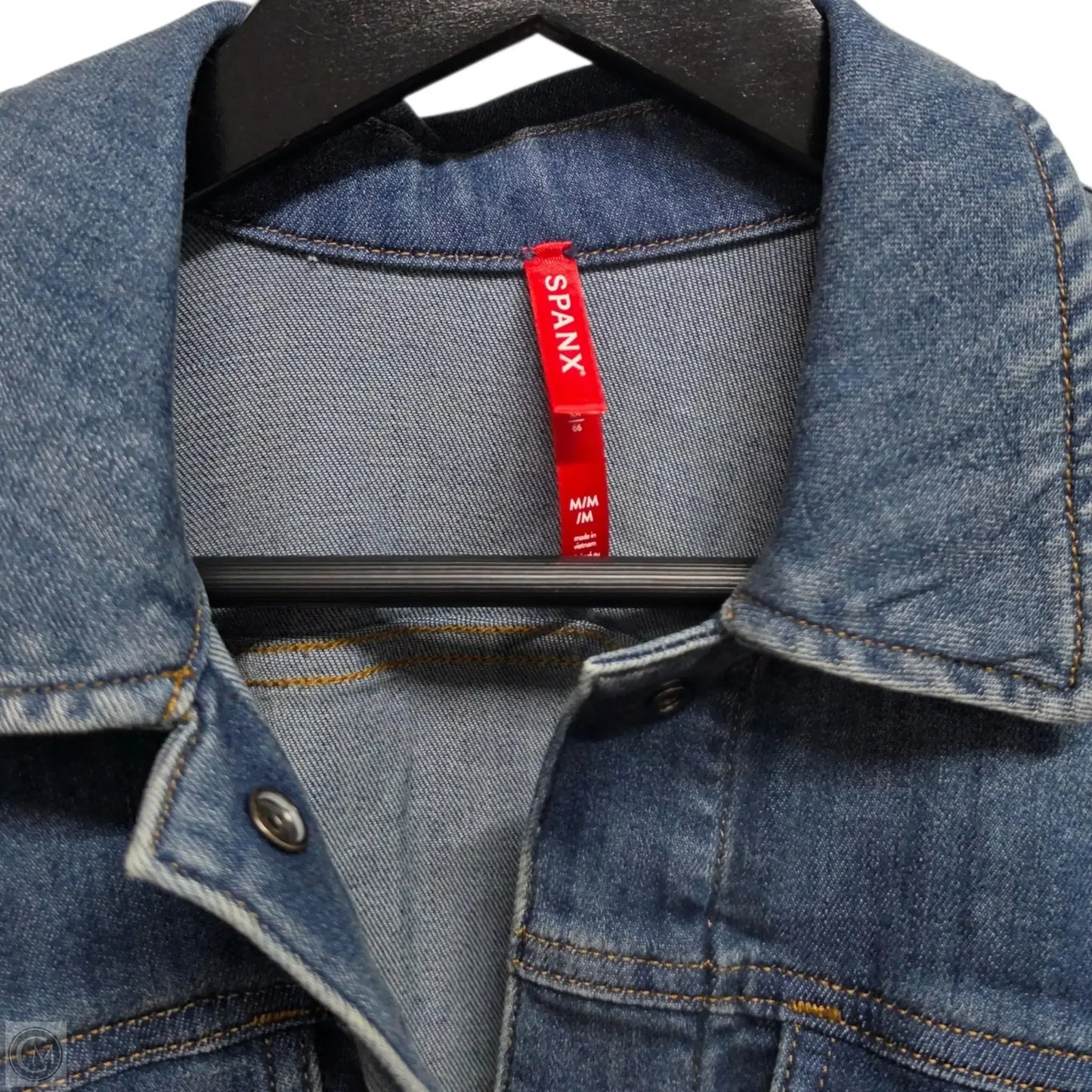 Jacket Denim By Spanx In Black, Size: M