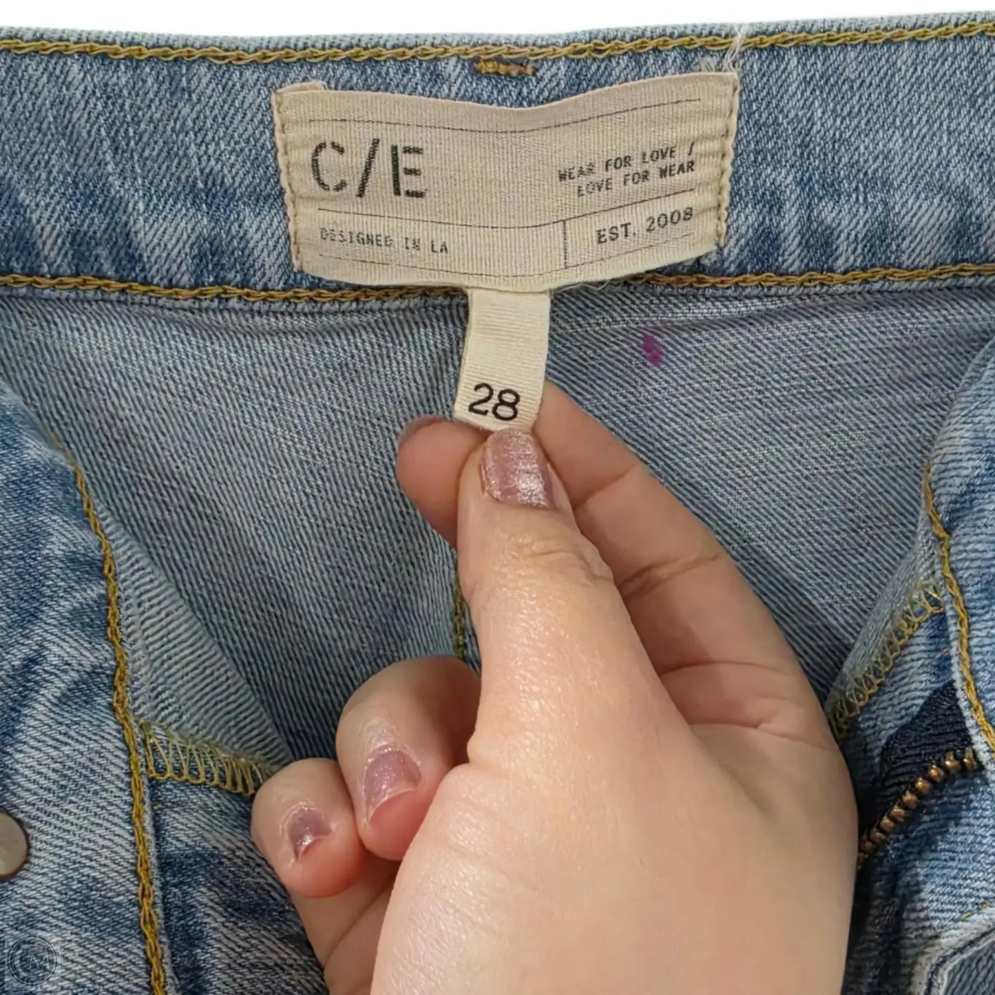 Jeans Wide Leg By Current Elliott In Blue, Size: 6