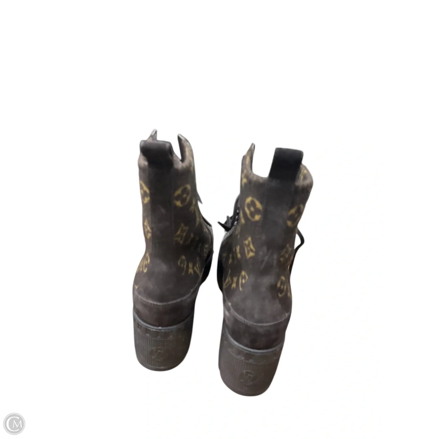 Boots Luxury Designer By Louis Vuitton In Brown