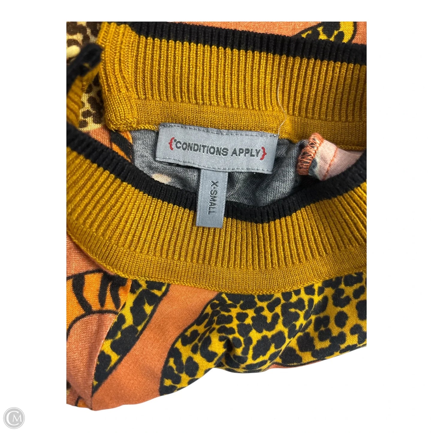 Top Short Sleeve Basic By Conditions Apply In Animal Print, Size: Xs