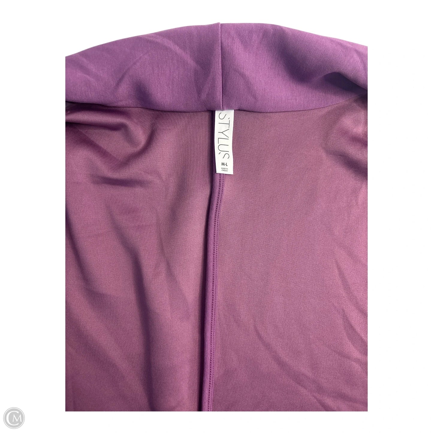 Cardigan By Stylus In Purple, Size: L